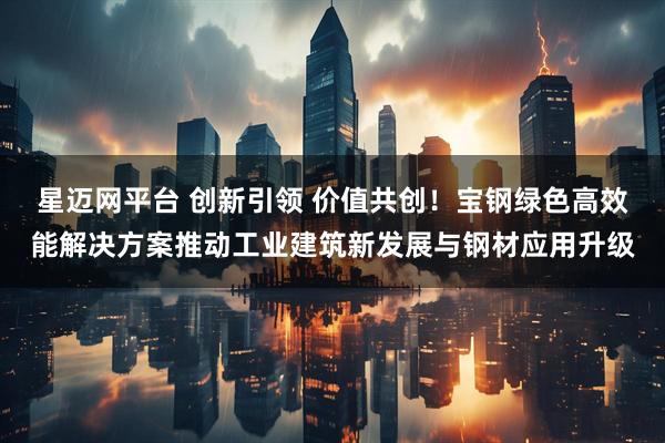 星迈网平台 创新引领 价值共创！宝钢绿色高效能解决方案推动工业建筑新发展与钢材应用升级